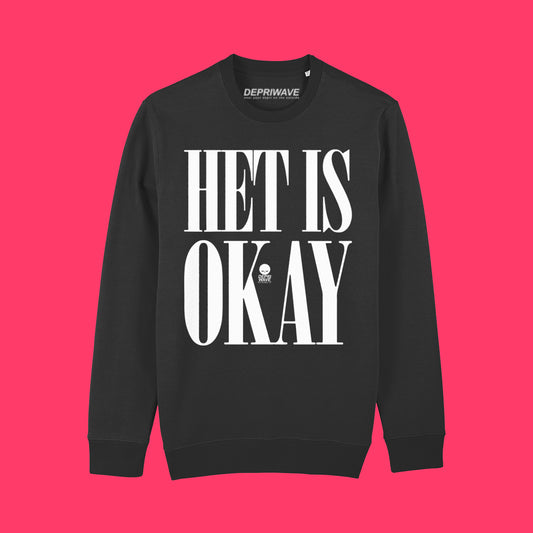 Het Is Okay sweater - zwart